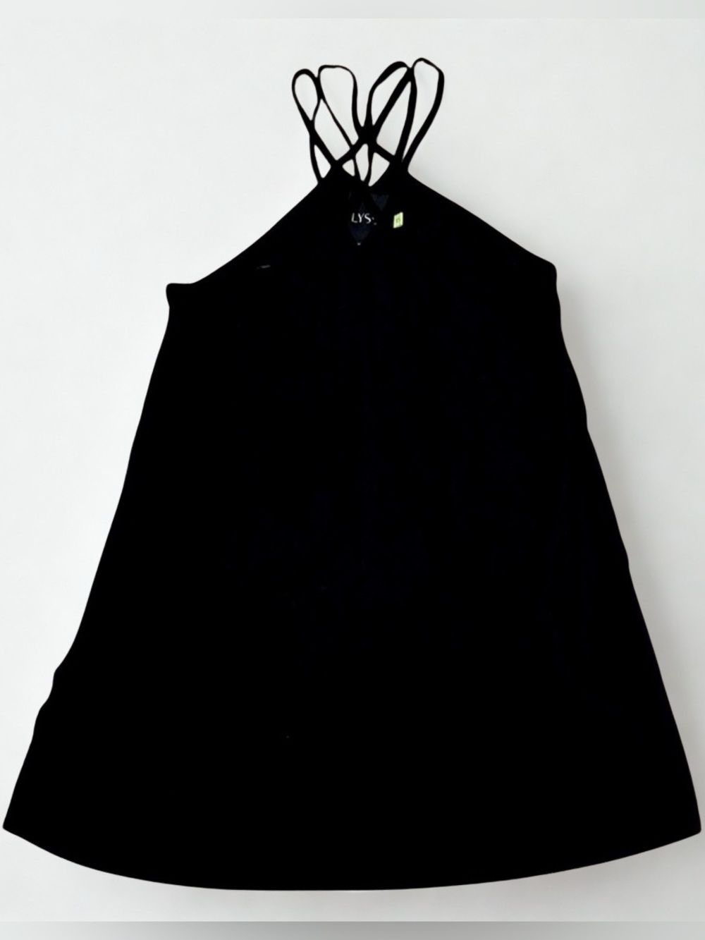 NWOT LYSSE Black Strappy Tank Top, XS